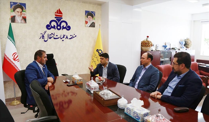 دیدار رئیس نظام مهندسی ساختمان آذربایجان شرقی با مدیرمنطقه 8 عملیات انتقال گاز