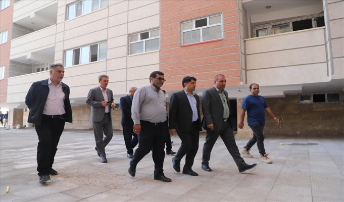 بازدید رئیس نظام مهندسی ساختمان آذربایجان شرقی از پروژه های نهضت ملی مسکن در سهند